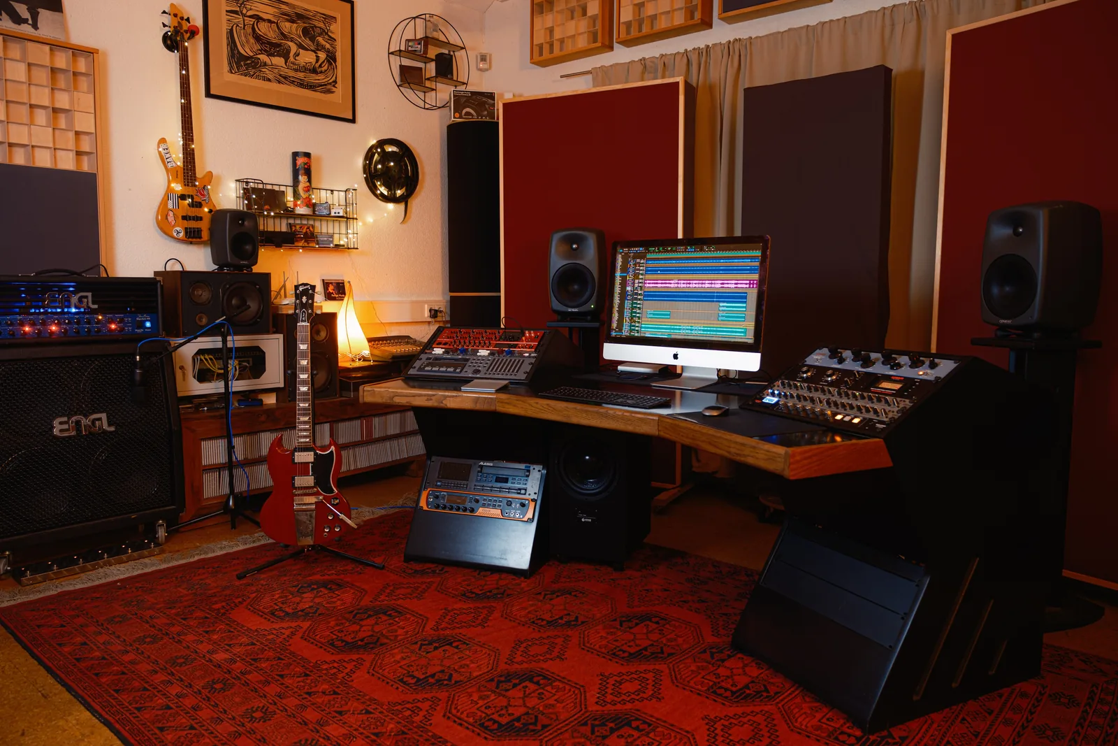 Mixing suite at the punchline studio recording studio in Lahr